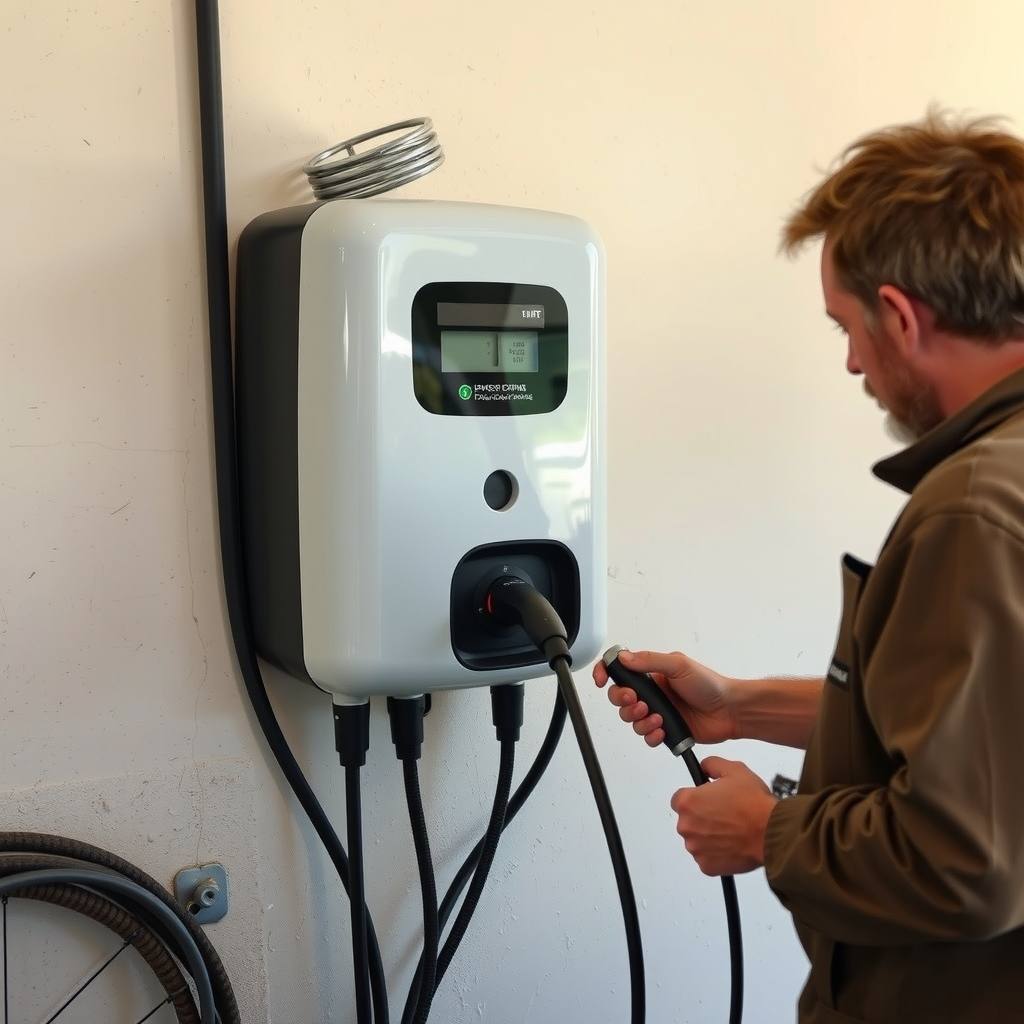 installation de borne de recharge à Marseille (illustration)